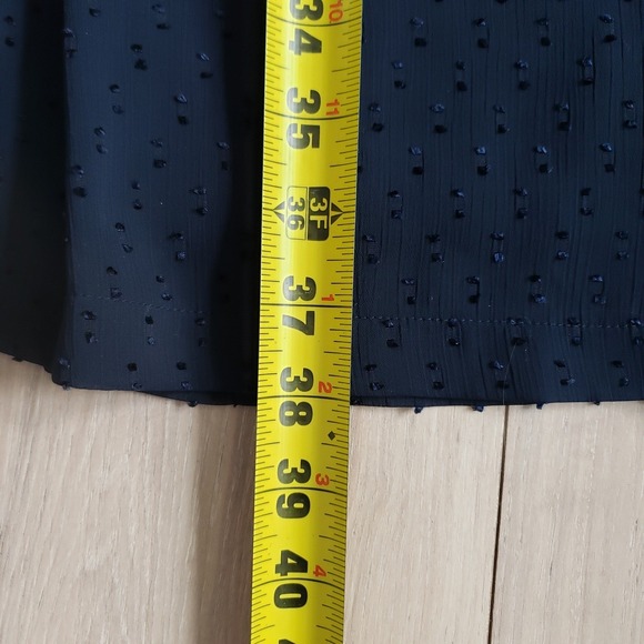 Brooks Brothers Dress Womens 8 Navy Blue Swiss Dot - Picture 7 of 7